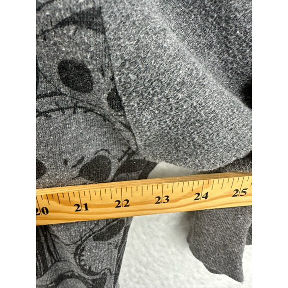 Disney Womens Nightmare Before Christmas Sleepwear Pajama Top Gray Juniors M - Picture 3 of 8
